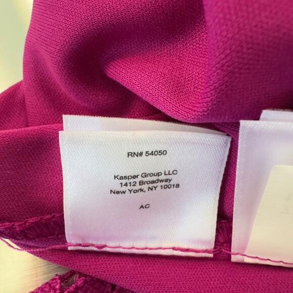 NINE WEST LACE SLEEVELESS CREWNECK SHIFT DRESS IN MAGENTA WOMEN'S SIZE 8 - Picture 13 of 16